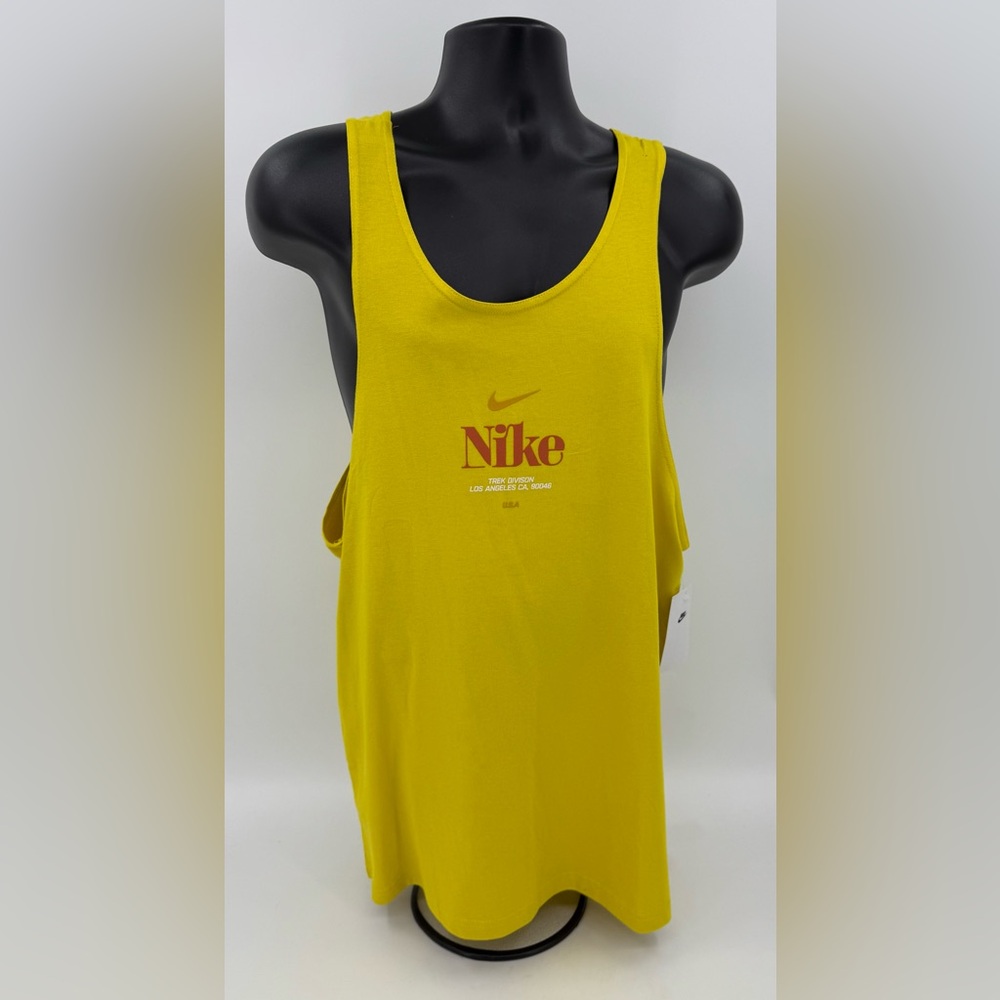 Nike‎ Sportswear Trek Division Tank Top Shirt Yellow DR9969-709 Men's Size Med M